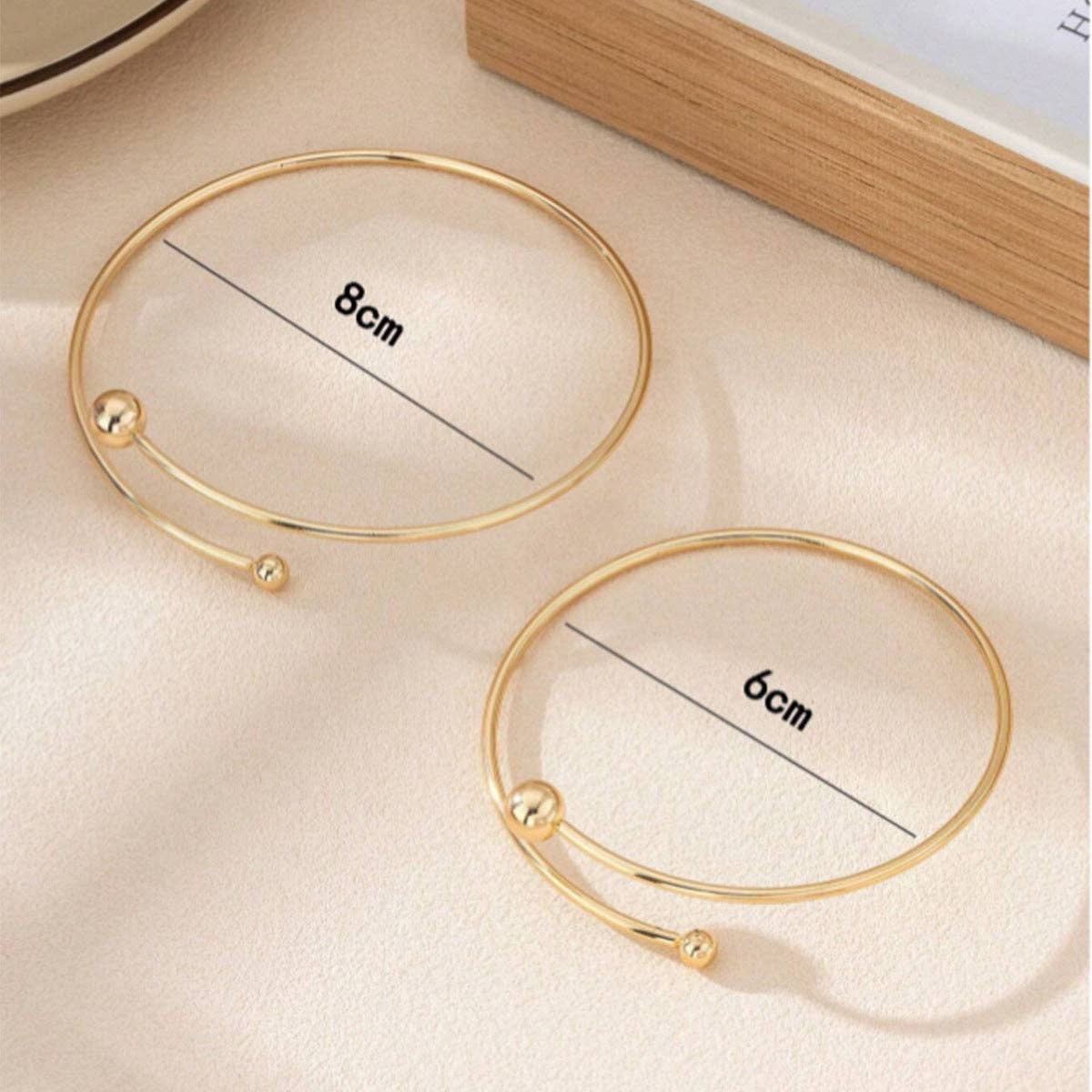 Simple Cross Ball Barcelet Arm Cuff