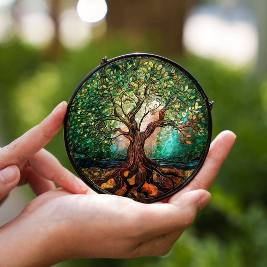 Tree of Life Stained Glass Suncatcher