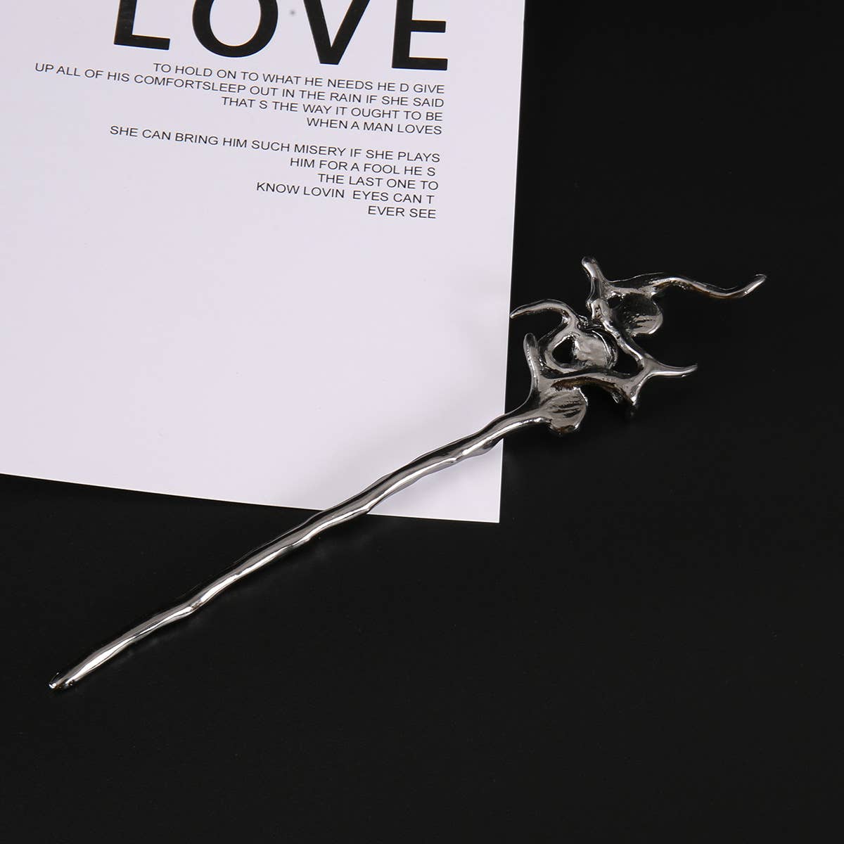 Unique Iridescent Crystal Branch Hair Stick