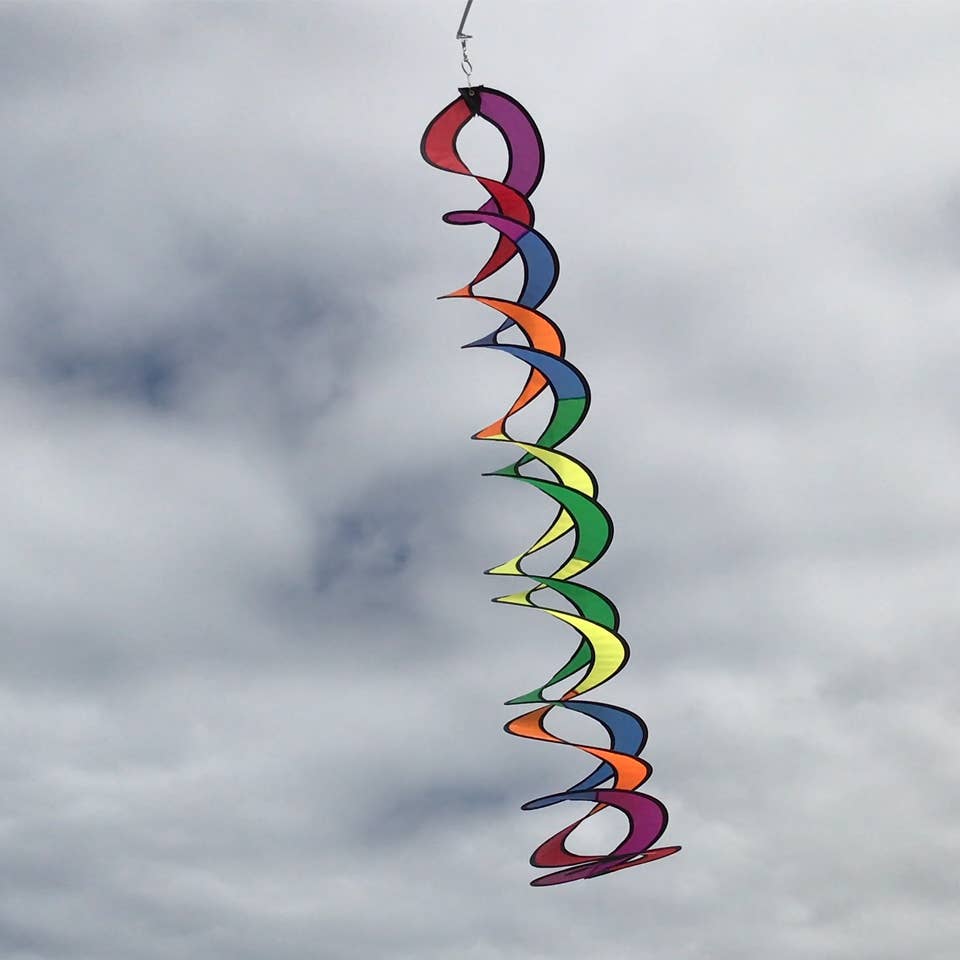 32" Rainbow Curlie Windspinner