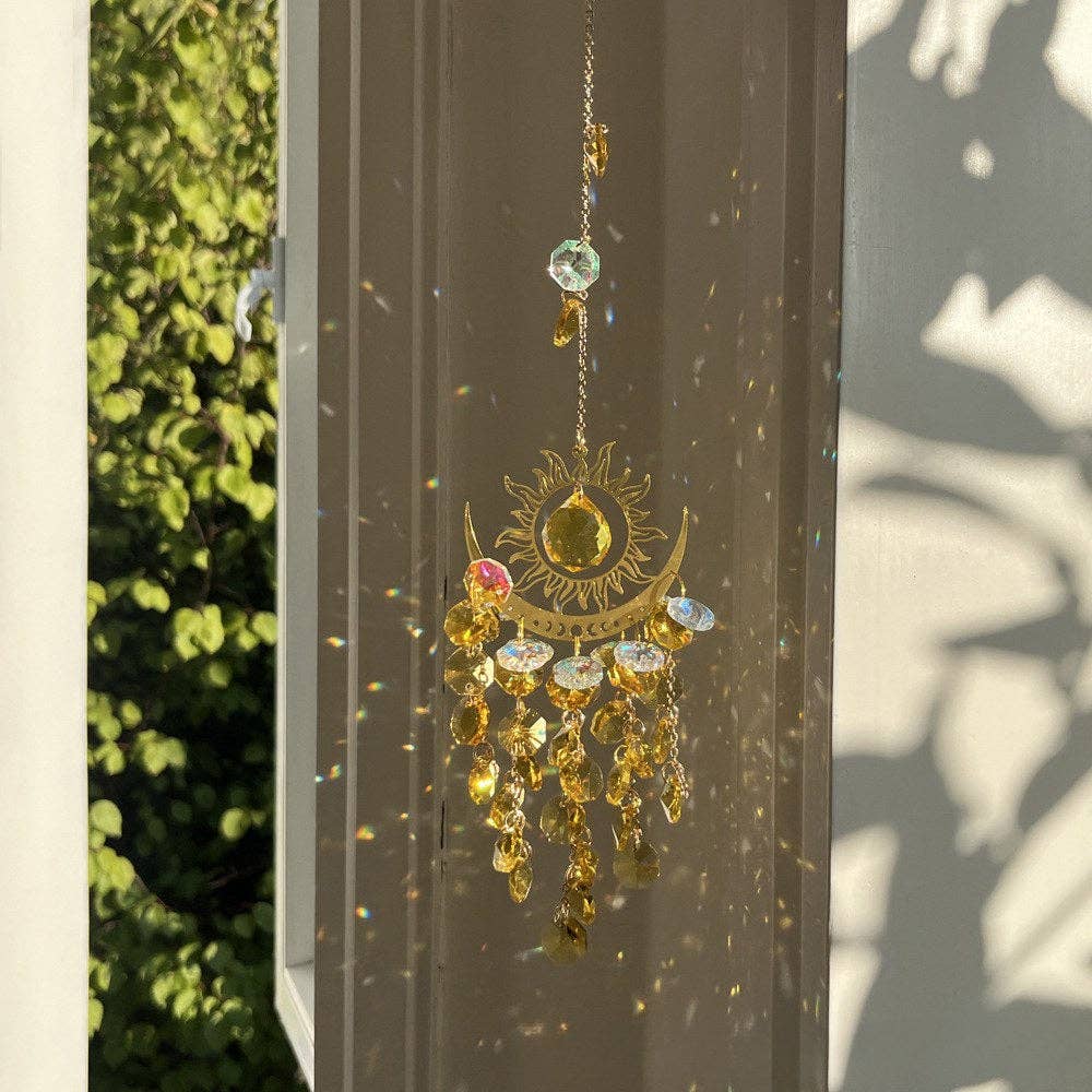 Sun Moon Colorful Crystal Hangings