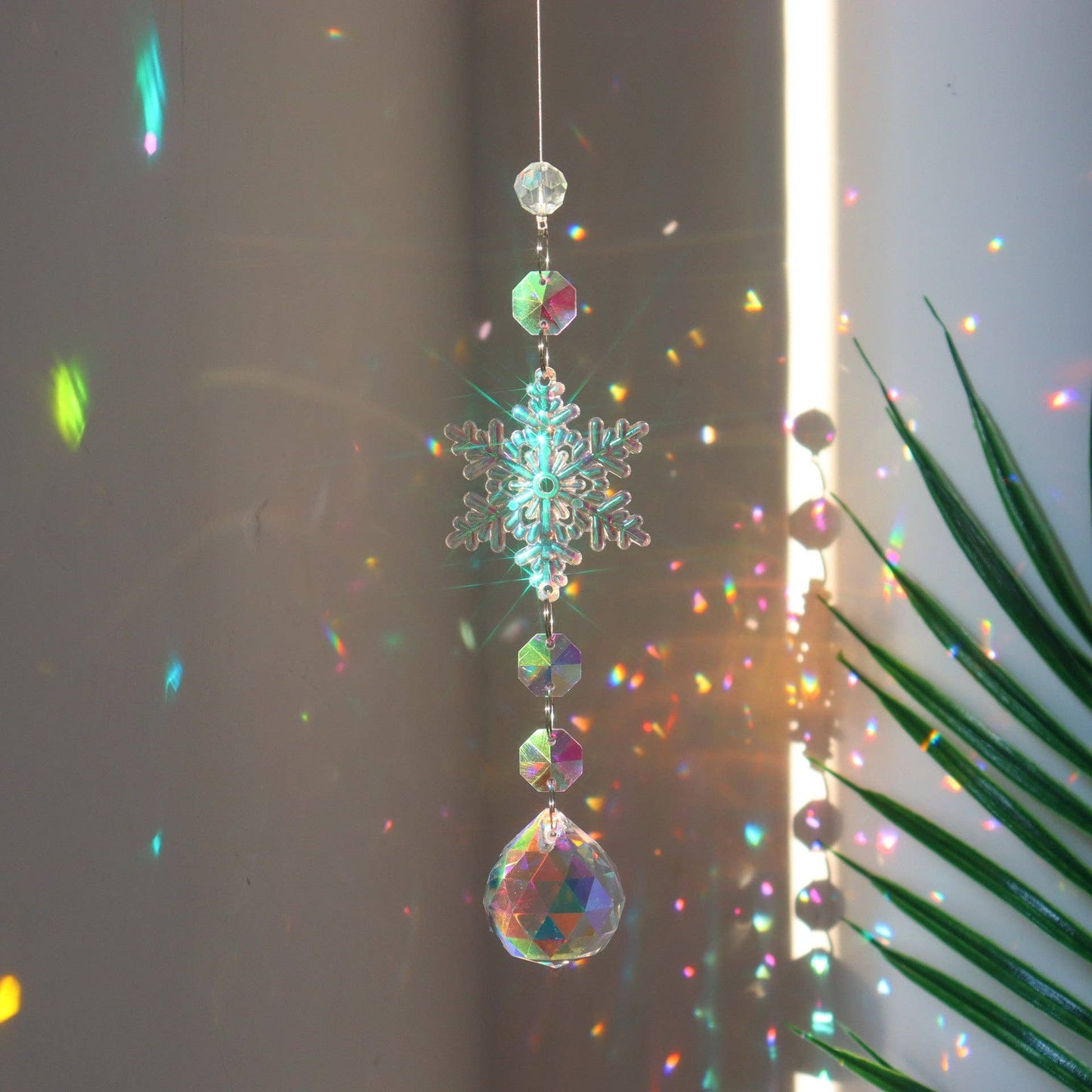 Snowflake Crystal Suncatcher