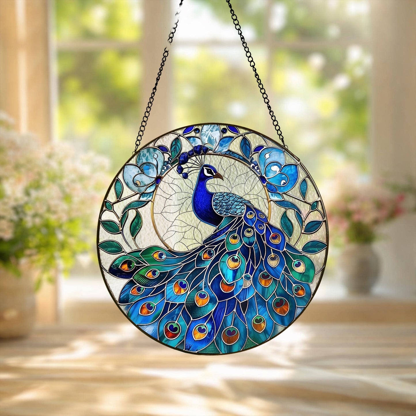 Peacock Stained Glass