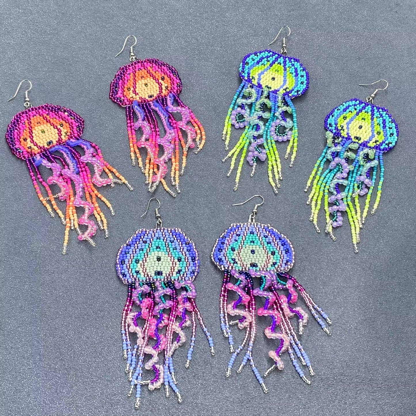 Colorful Jellyfish Earrings