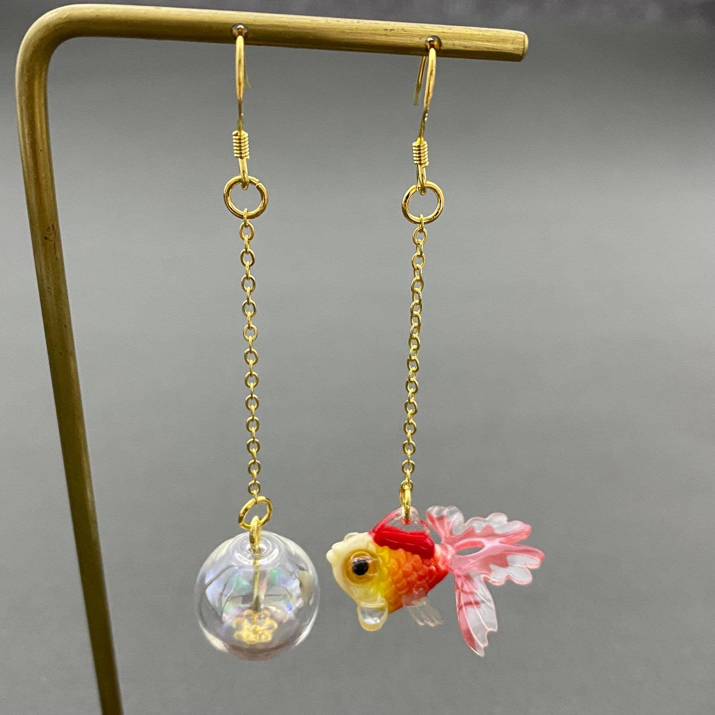 Red Goldfish Earrings