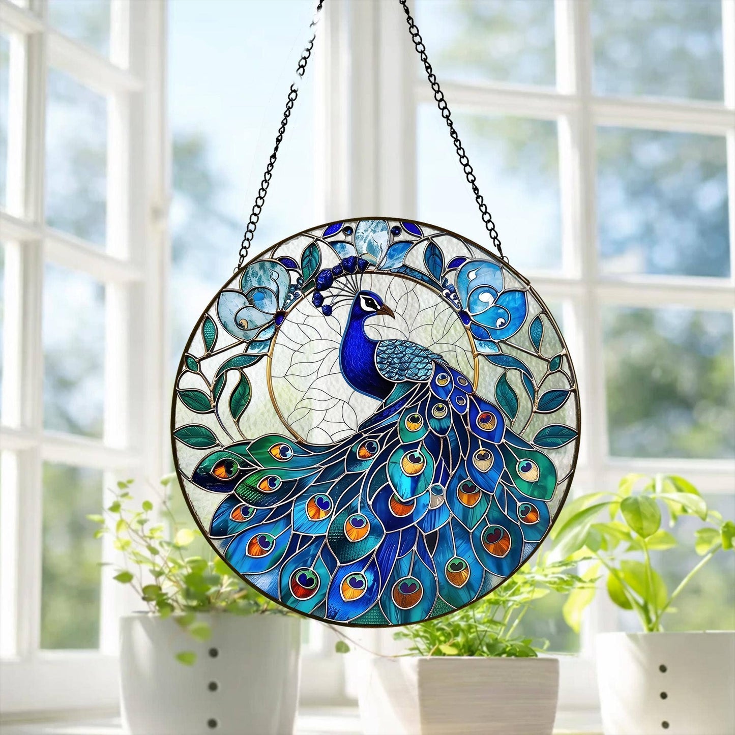 Peacock Stained Glass