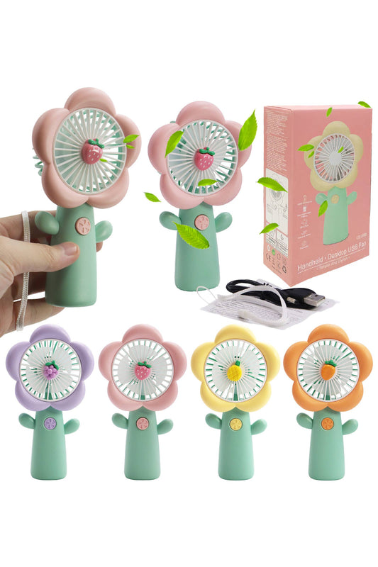 Flower Petal Handheld Fan