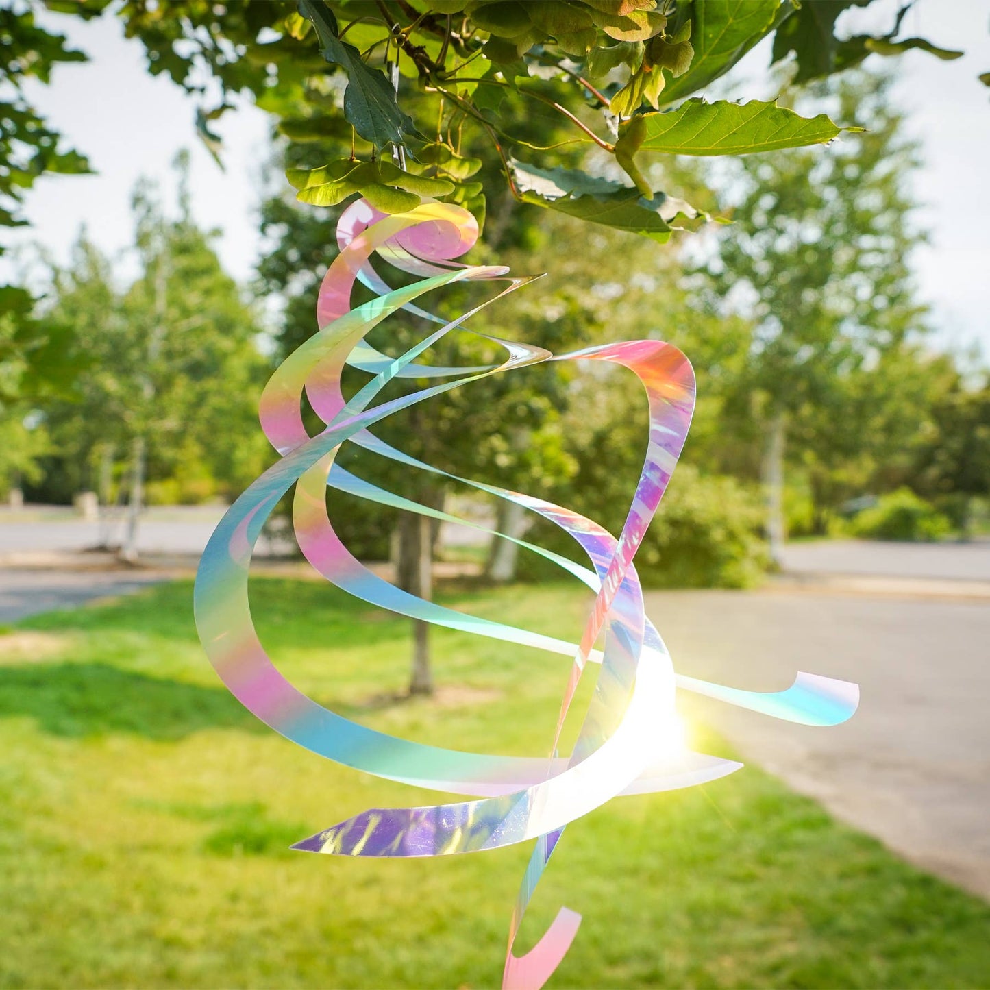 Striped Iridescent Crystal Spinner