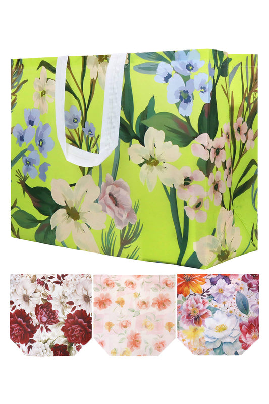 Large Floral Variety Print Multi-use Shopper Eco Bag