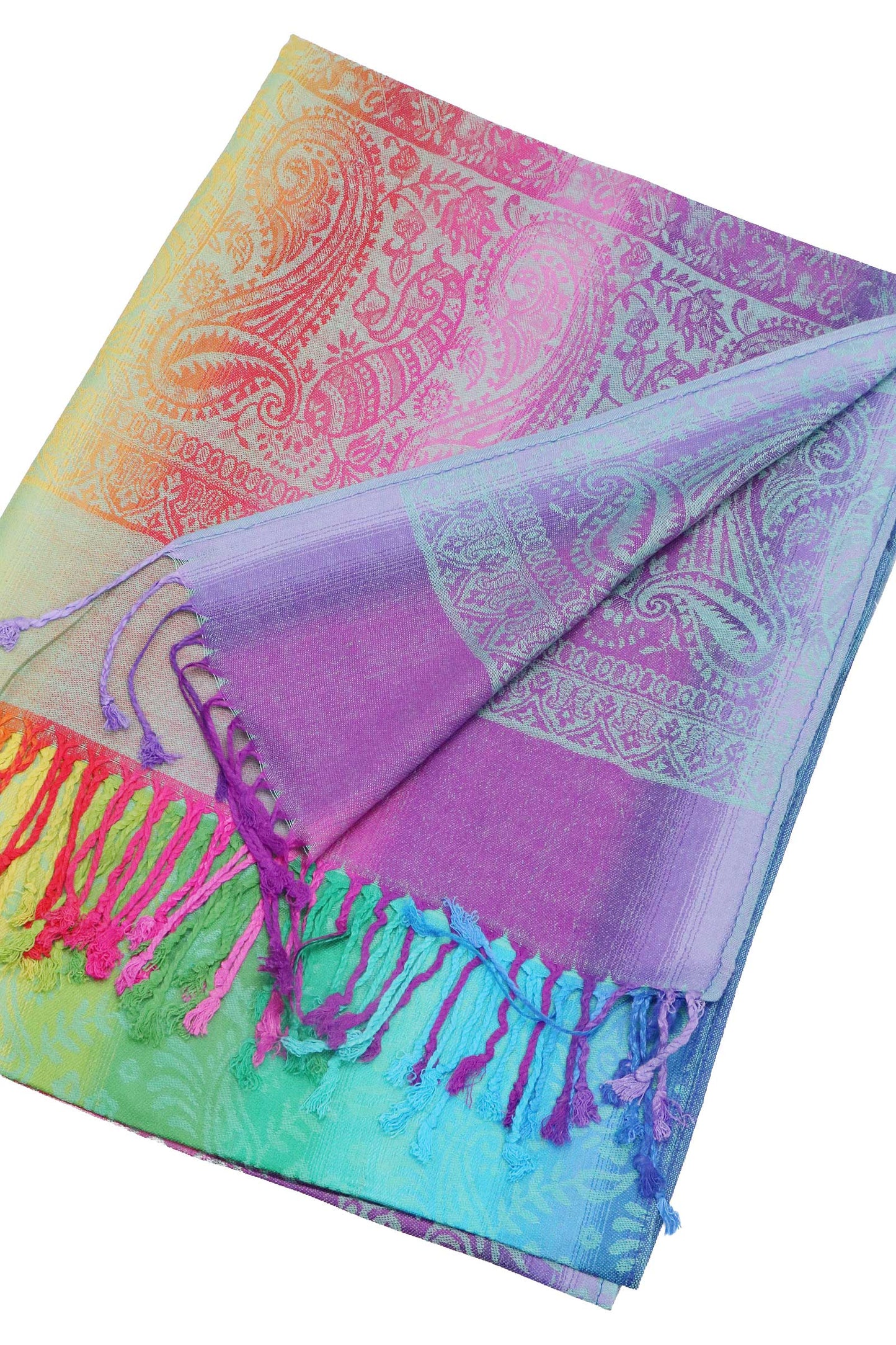 Rainbow Ombre Shawl