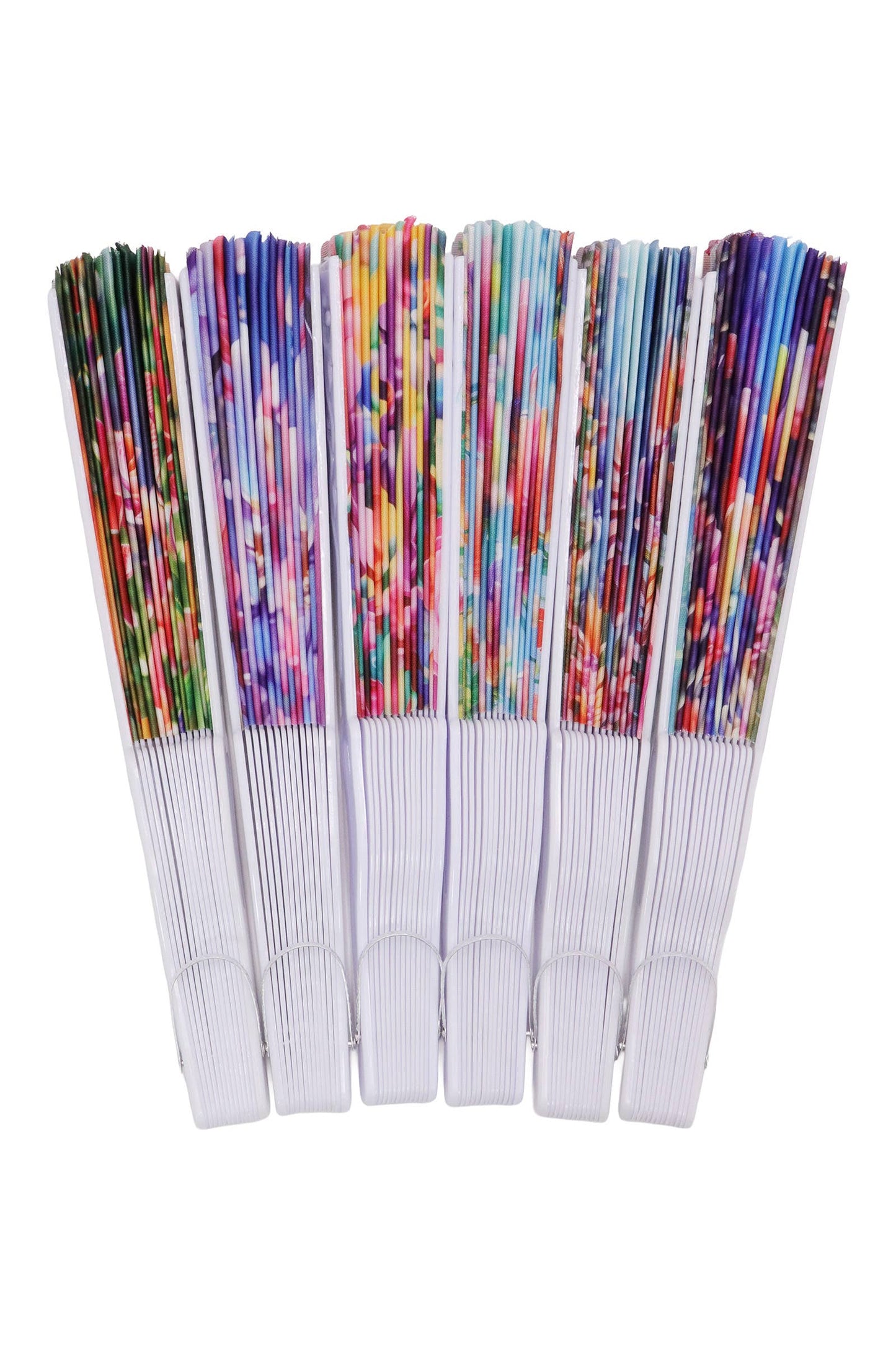 Flower Garden Folding Fan