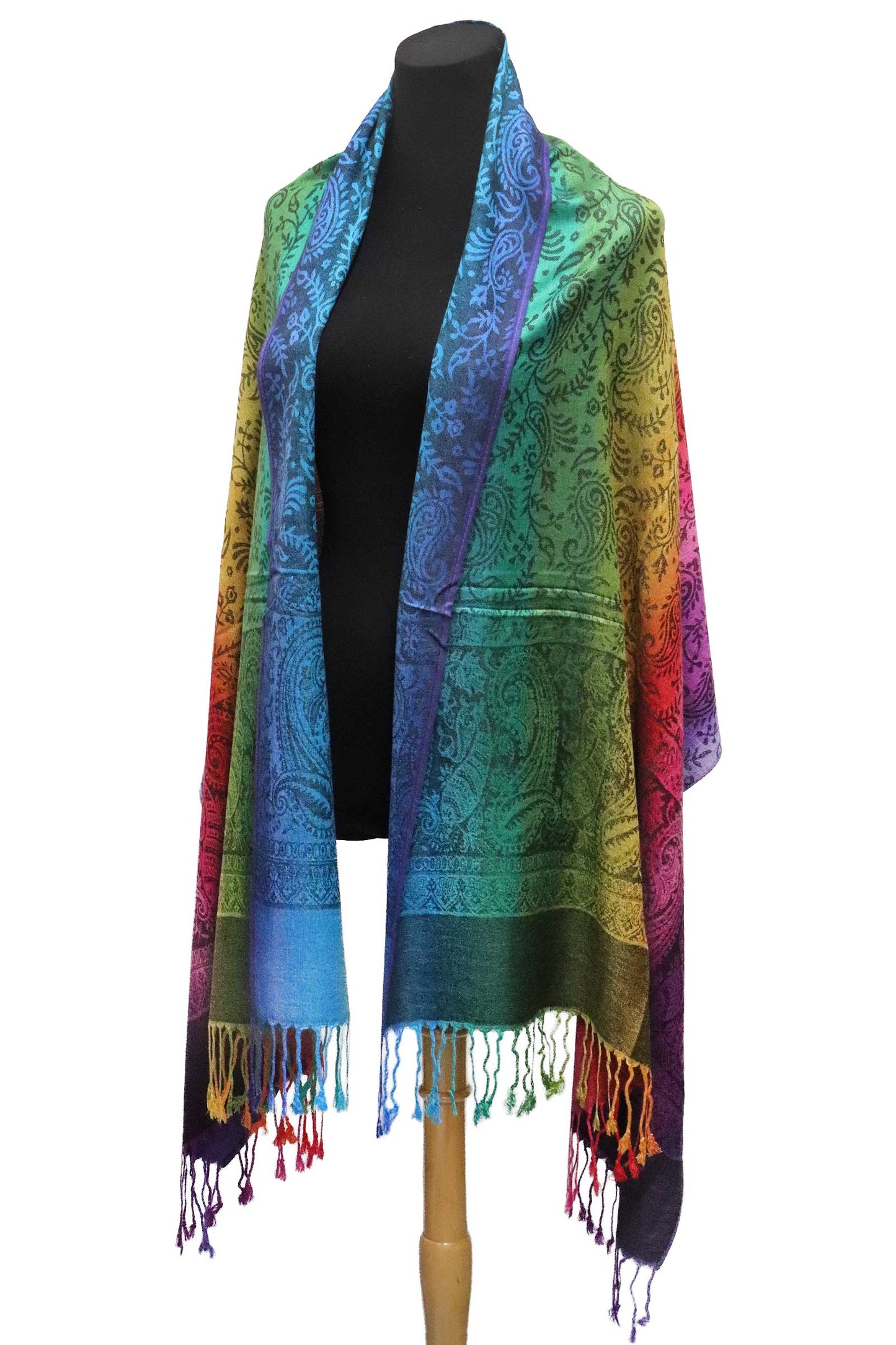 Rainbow Ombre Shawl