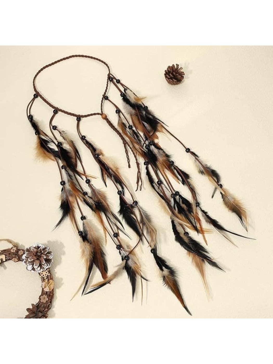 Tribal Feather Hair Garland