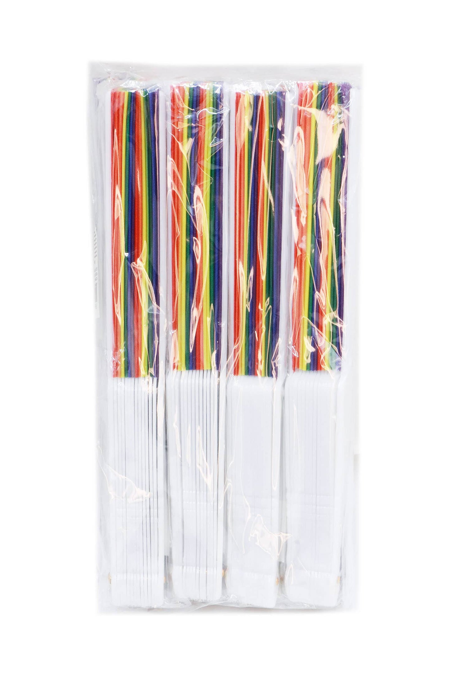 Rainbow Hand-Held Folding Fan