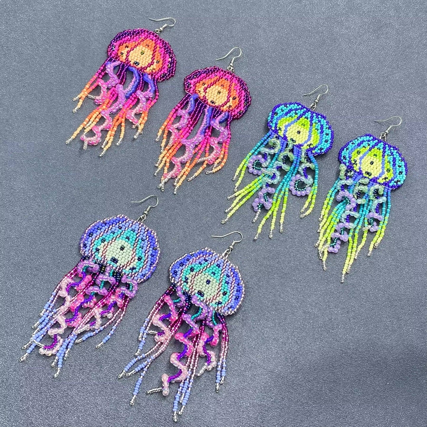 Colorful Jellyfish Earrings