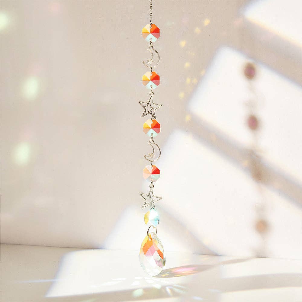 Simple Moon Crystal Ball Suncatcher