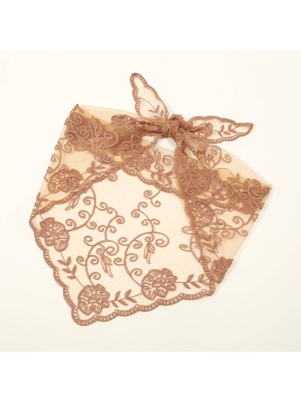 Scarvii - Vintage Floral Lace Hair Wrap