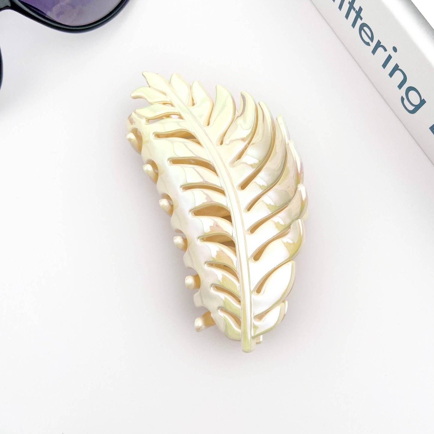 Candy Color Gradient Leaf Hair Clip