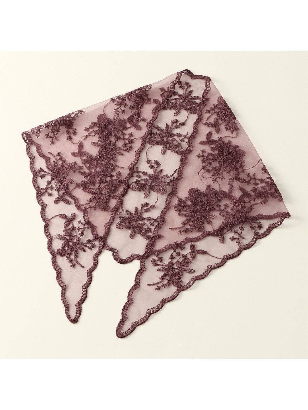 Scarvii - Vintage Floral Lace Hair Wrap