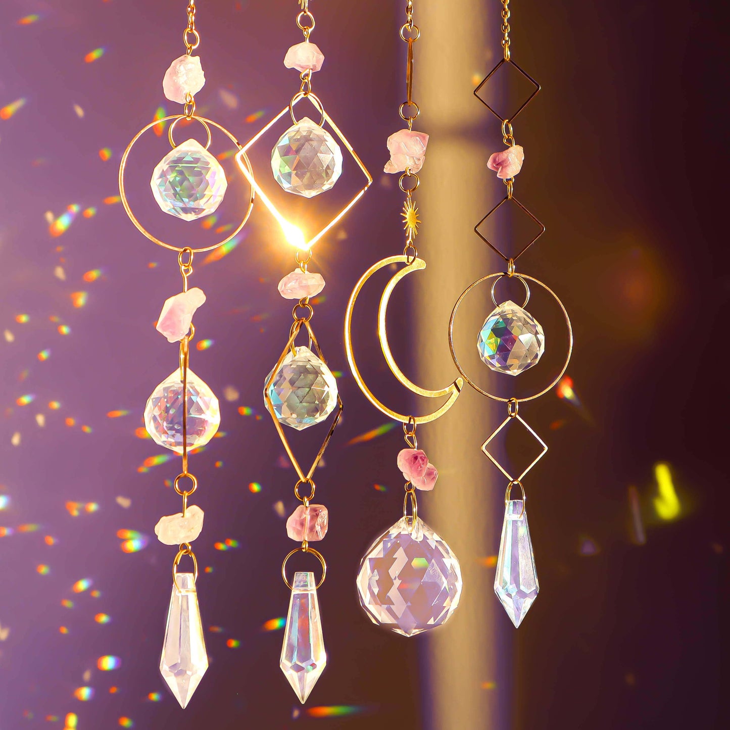 Amethyst Crystal Suncatcher