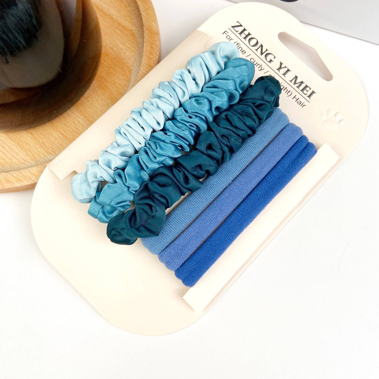 6PCS colorful  high elastic sweet hair tie