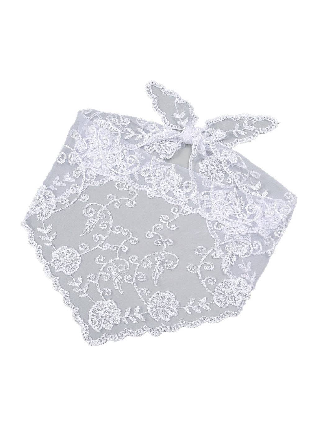Scarvii - Vintage Floral Lace Hair Wrap