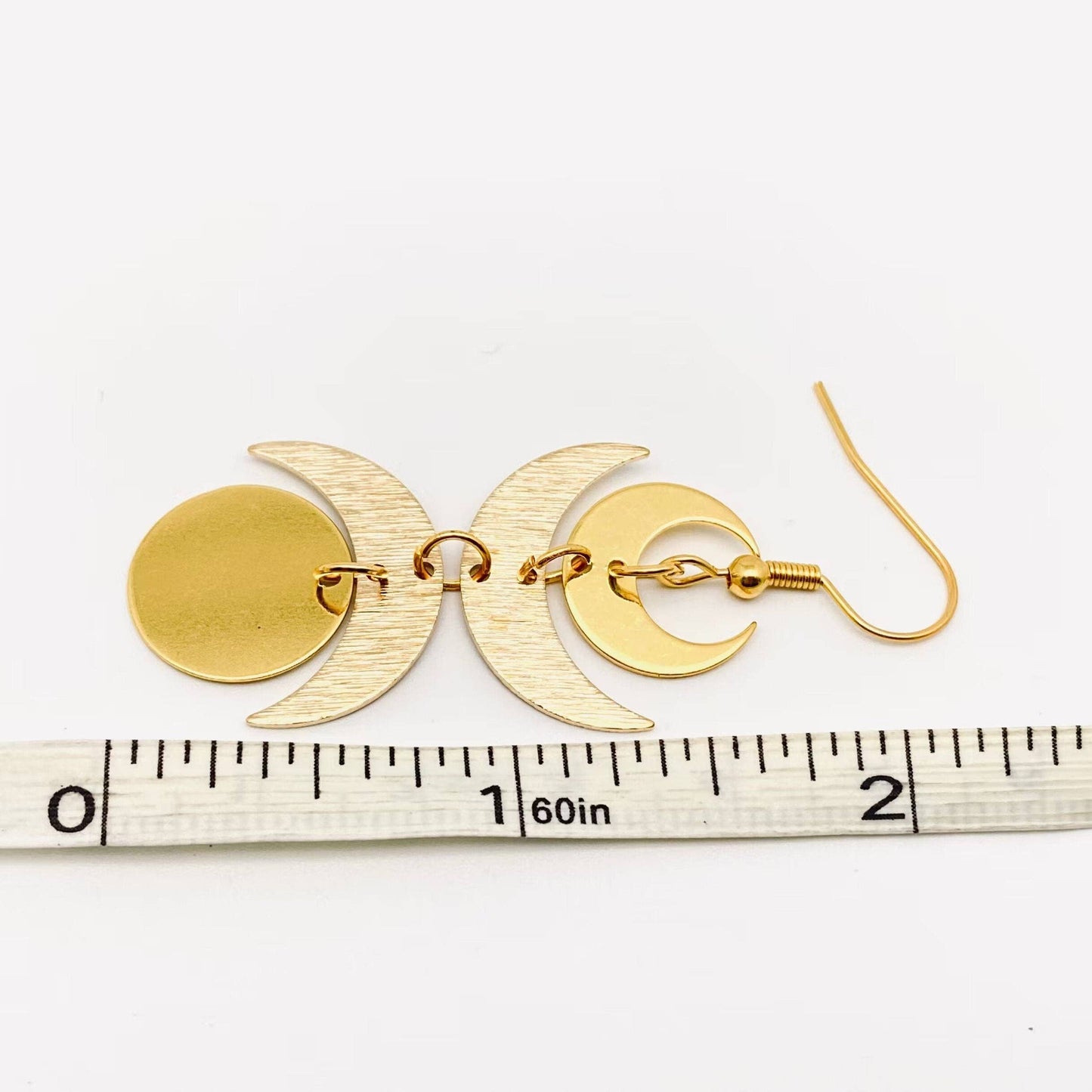 Triple Moon Earrings