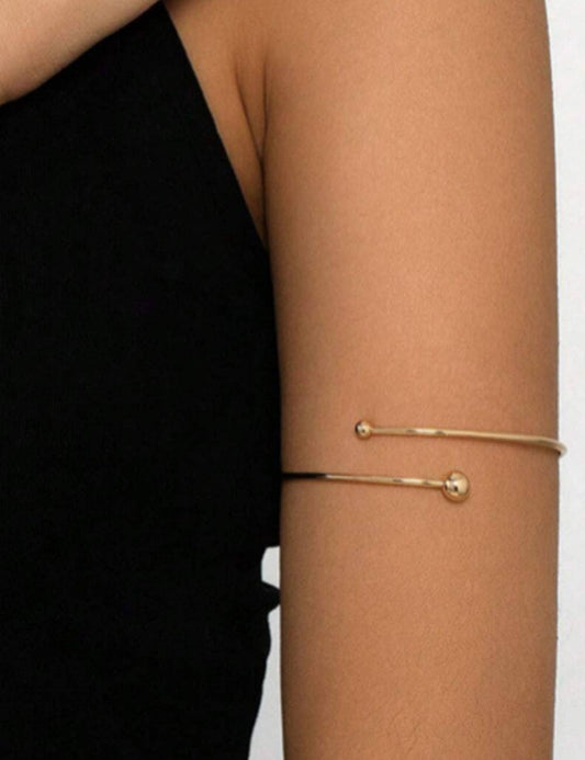 Simple Cross Ball Barcelet Arm Cuff
