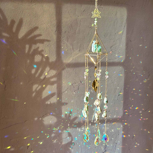 Amazonite Crystal Suncatcher