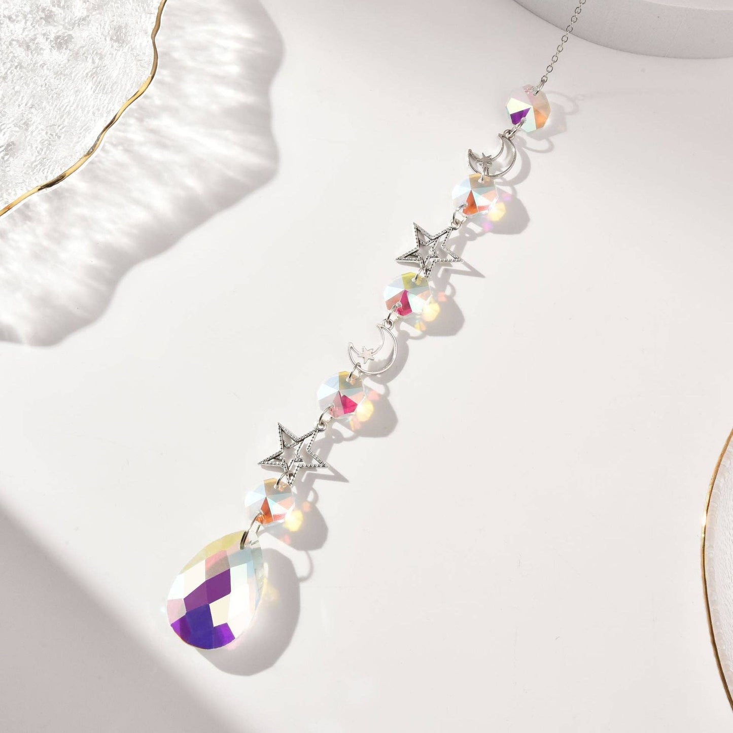 Simple Moon Crystal Ball Suncatcher