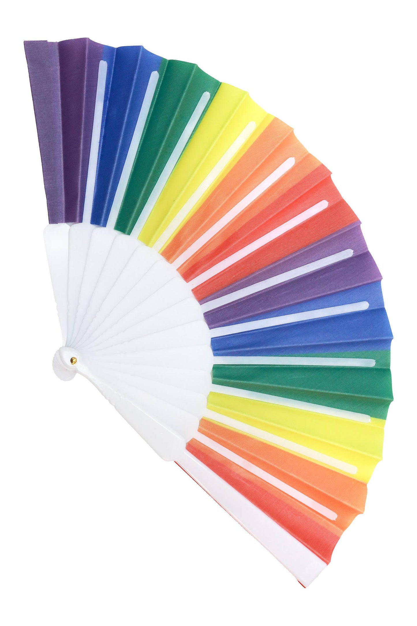 Rainbow Hand-Held Folding Fan
