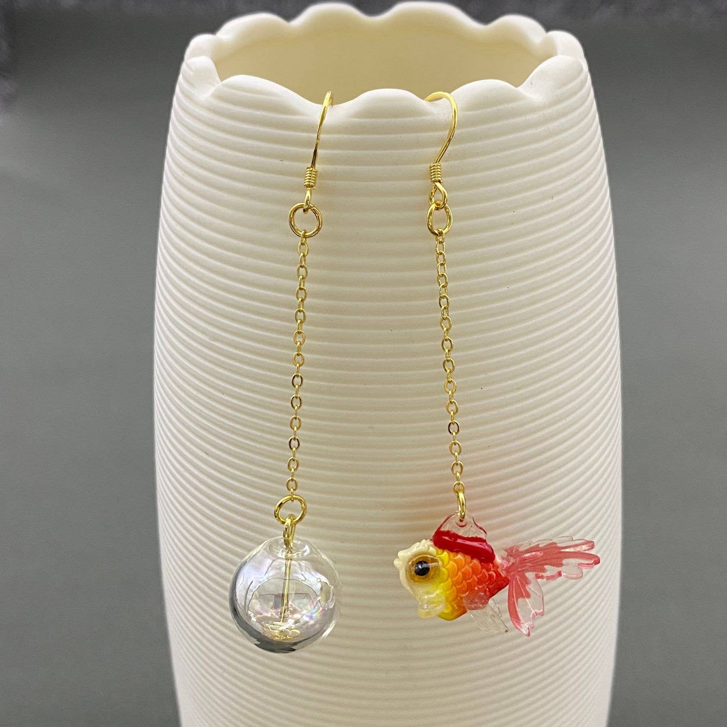 Red Goldfish Earrings