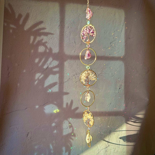 Chakra Gemstone Suncatcher