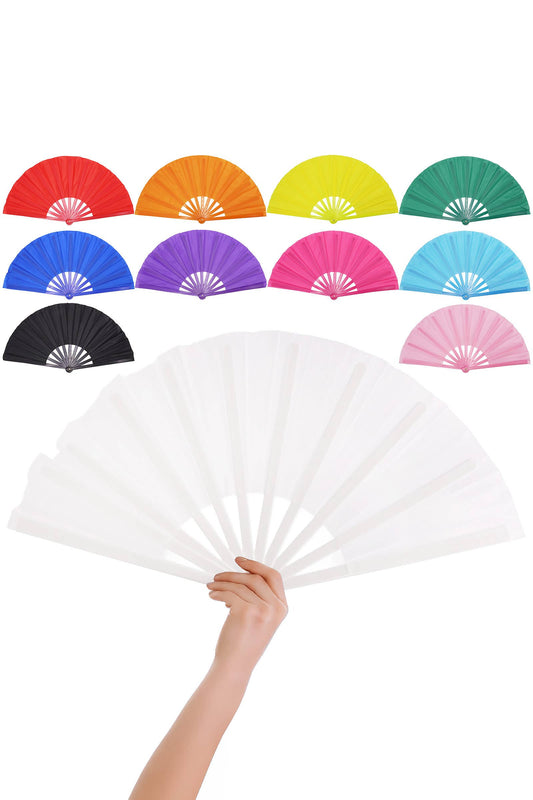 Solid Line Dance Folding Fan