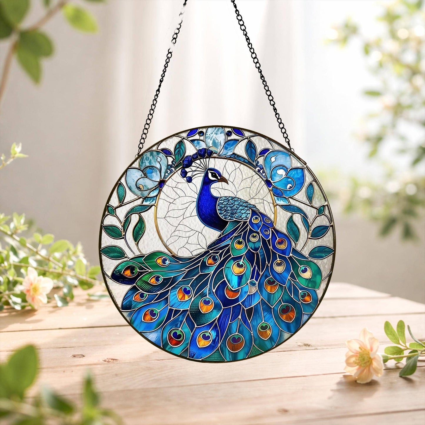 Peacock Stained Glass