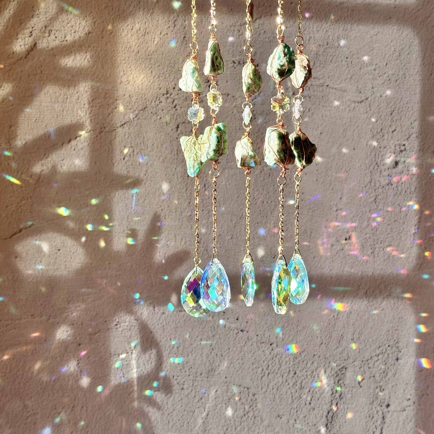 Amazonite Crystal Suncatcher