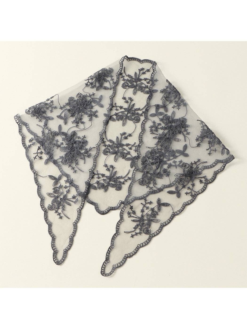 Scarvii - Vintage Floral Lace Hair Wrap