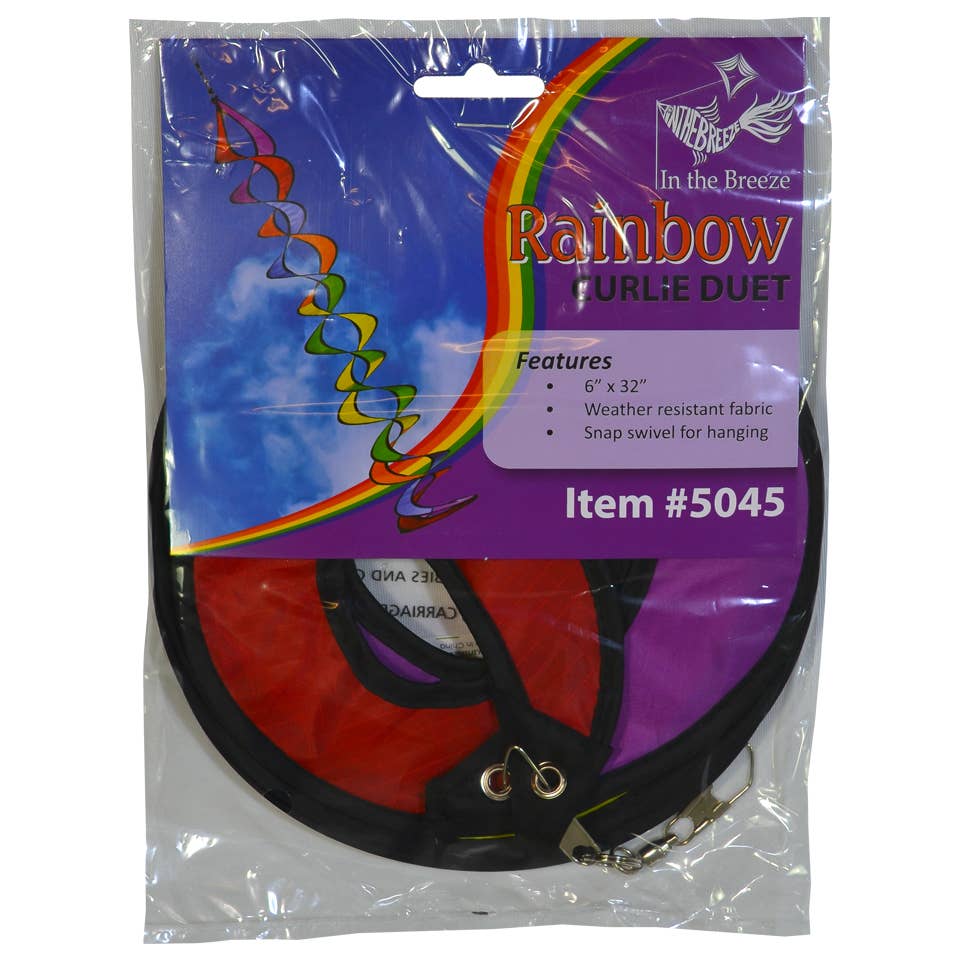 32" Rainbow Curlie Windspinner