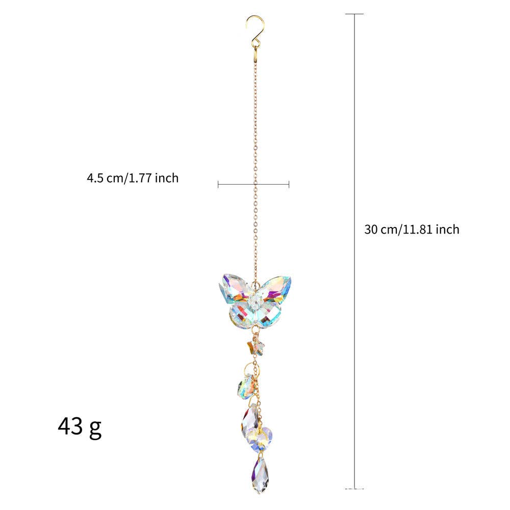 Butterfly Crystal Suncatcher