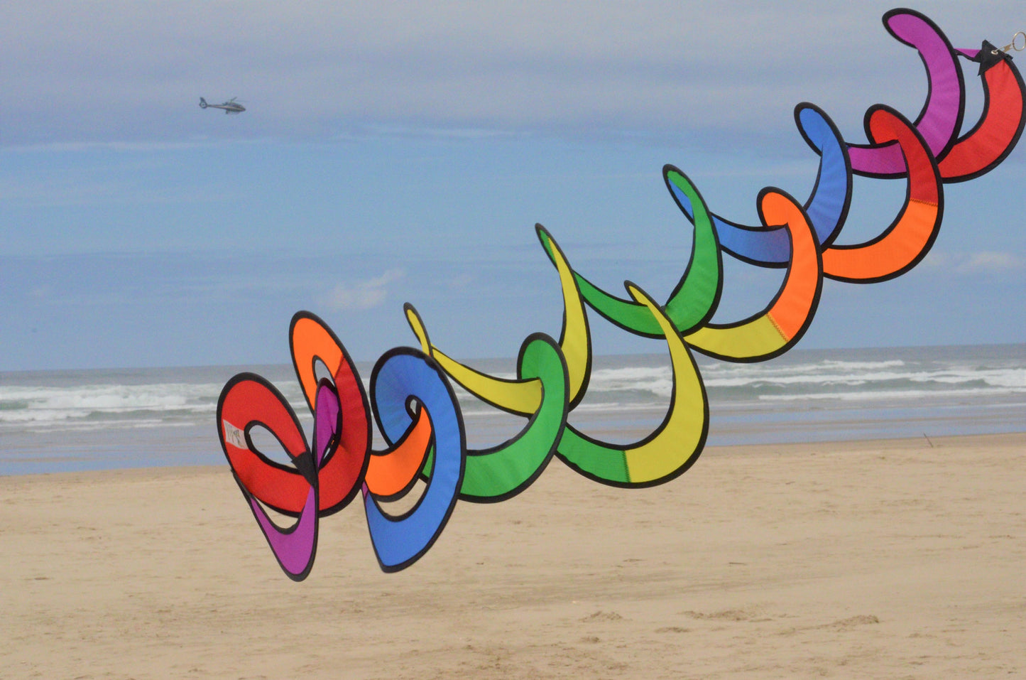 32" Rainbow Curlie Windspinner