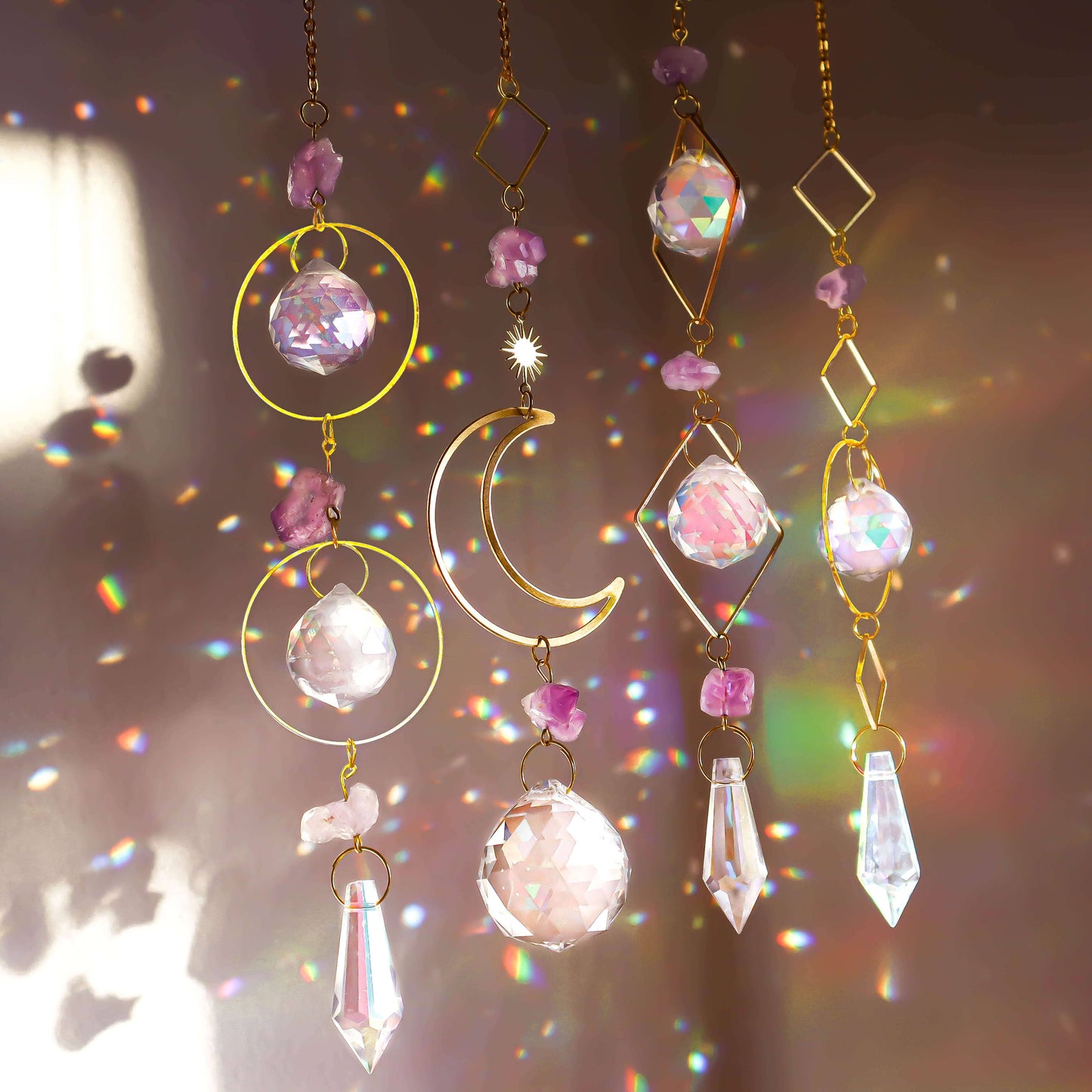 Amethyst Crystal Suncatcher