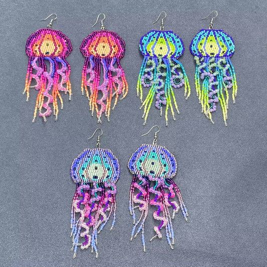 Colorful Jellyfish Earrings