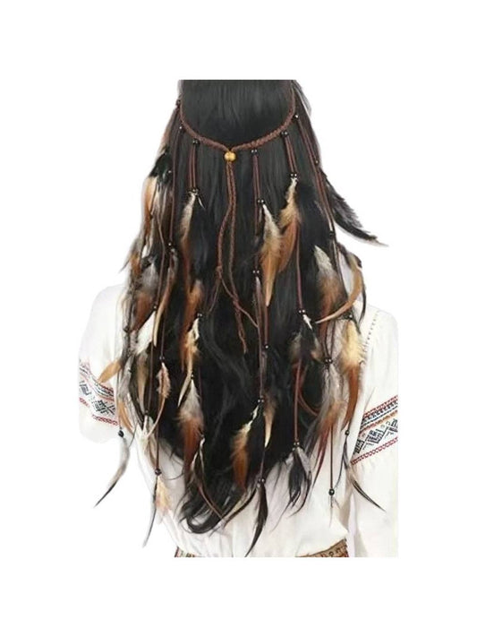 Tribal Feather Hair Garland