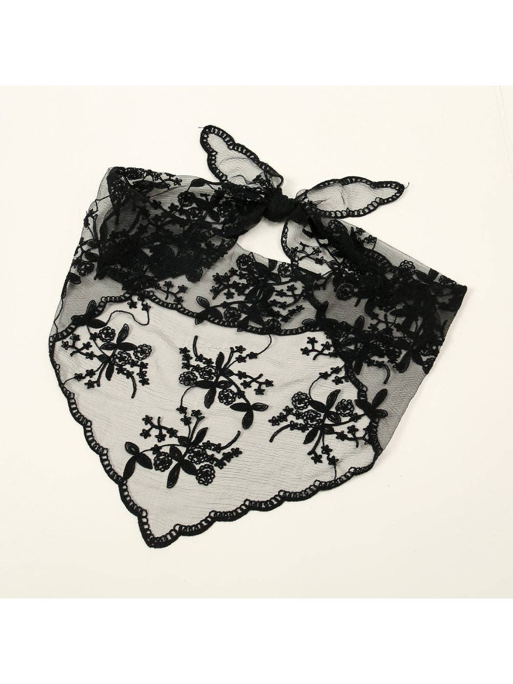 Scarvii - Vintage Floral Lace Hair Wrap