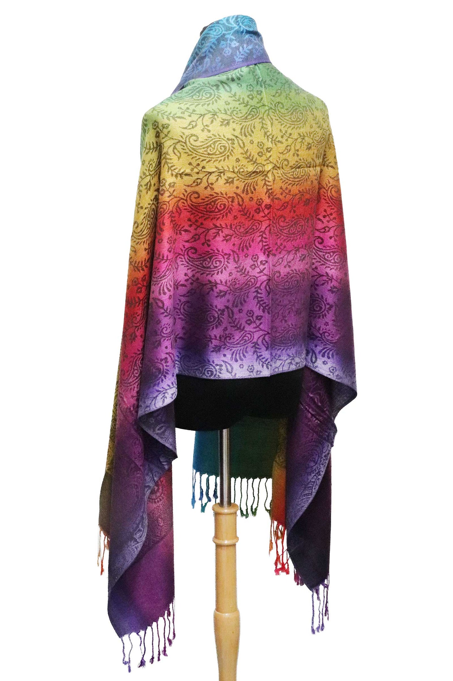 Rainbow Ombre Shawl