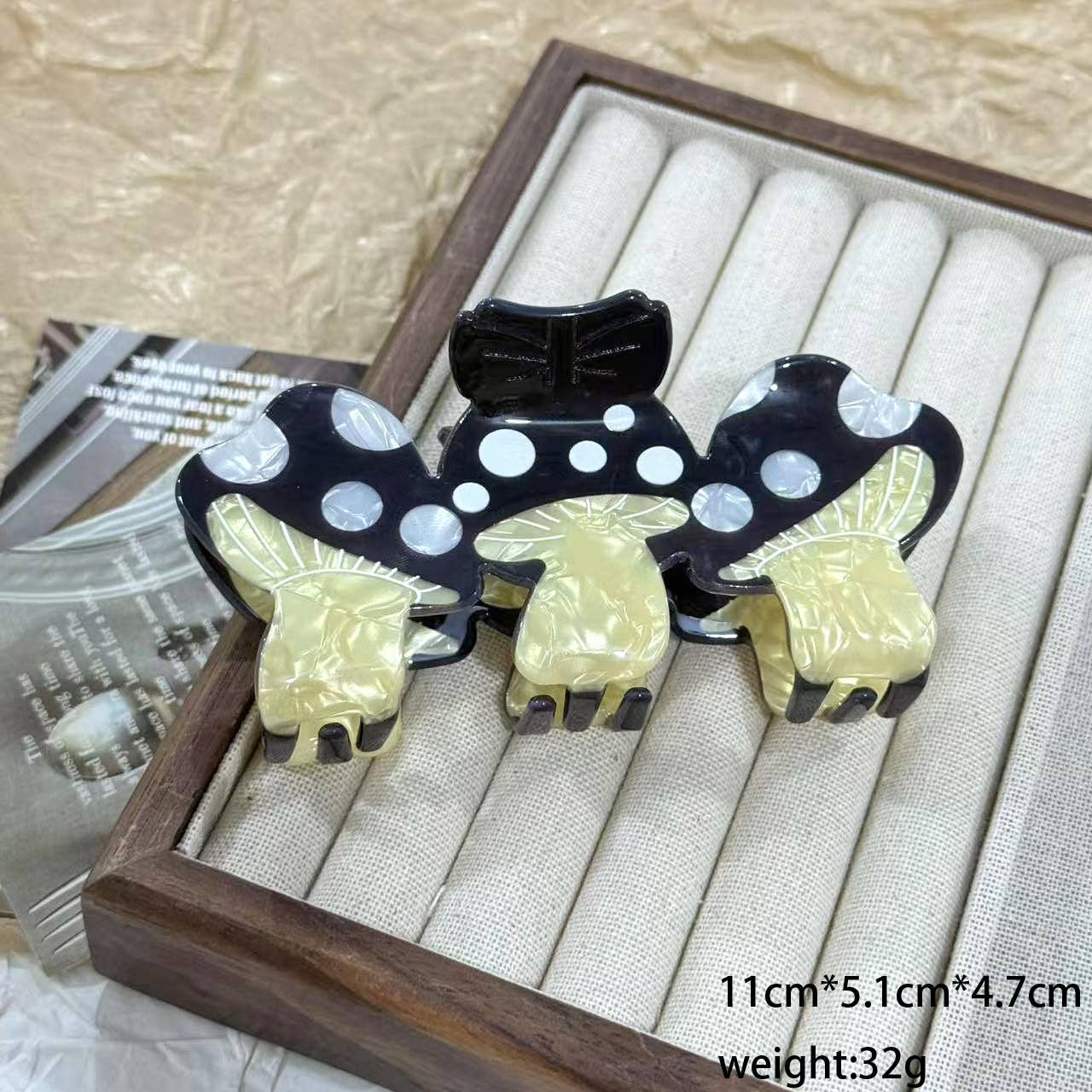 Creative Colorful Triple Mushroom Large Hair Claws
